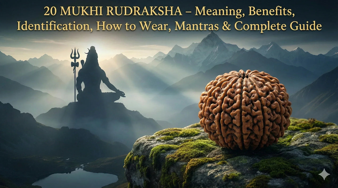 20 Mukhi Rudraksha – Meaning, Benefits, Identification, How to Wear, Mantras & Complete Guide