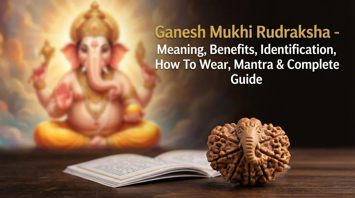 Ganesh Mukhi Rudraksha - Meaning, Benefits. Identification, How To Wear, Mantra & Complete Guide 