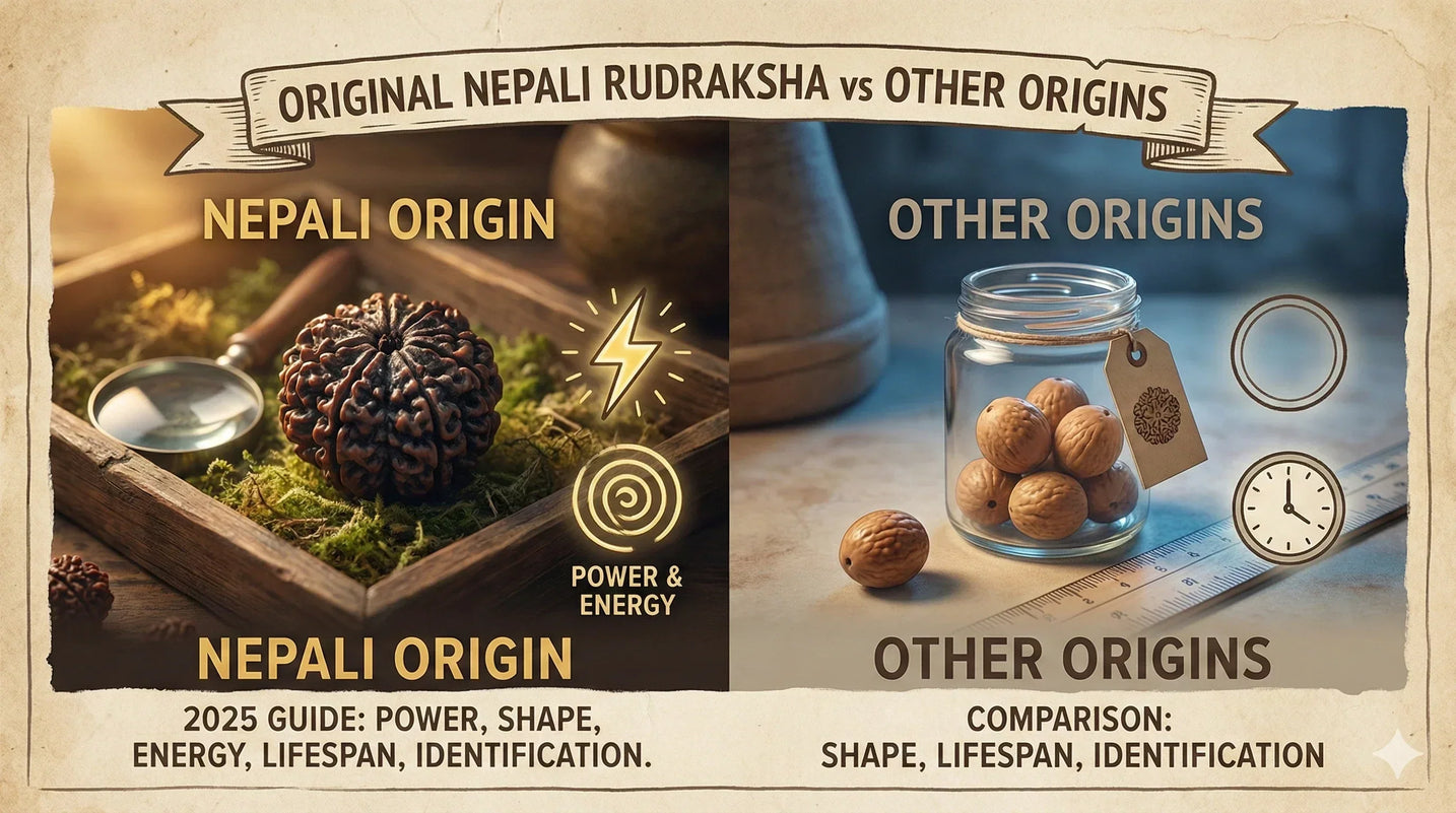 Original Nepali Rudraksha vs Other Origins: Full 2025 Guide on Power, Shape, Energy, Lifespan & Identification