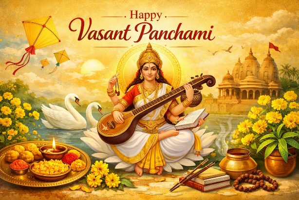 Vasant Panchami 2026: Saraswati Puja Vidhi, Rituals, Meaning, Mantras & Significance