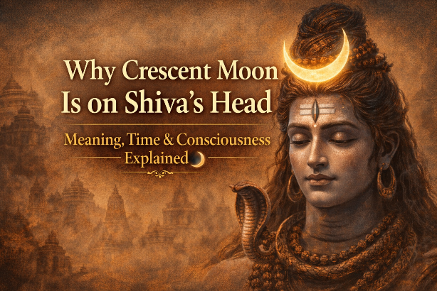 Why Crescent Moon Is on Shiva’s Head: Meaning, Time & Consciousness Explained
