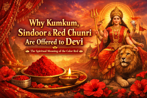 Why Kumkum, Sindoor & Red Chunri Are Offered to Devi