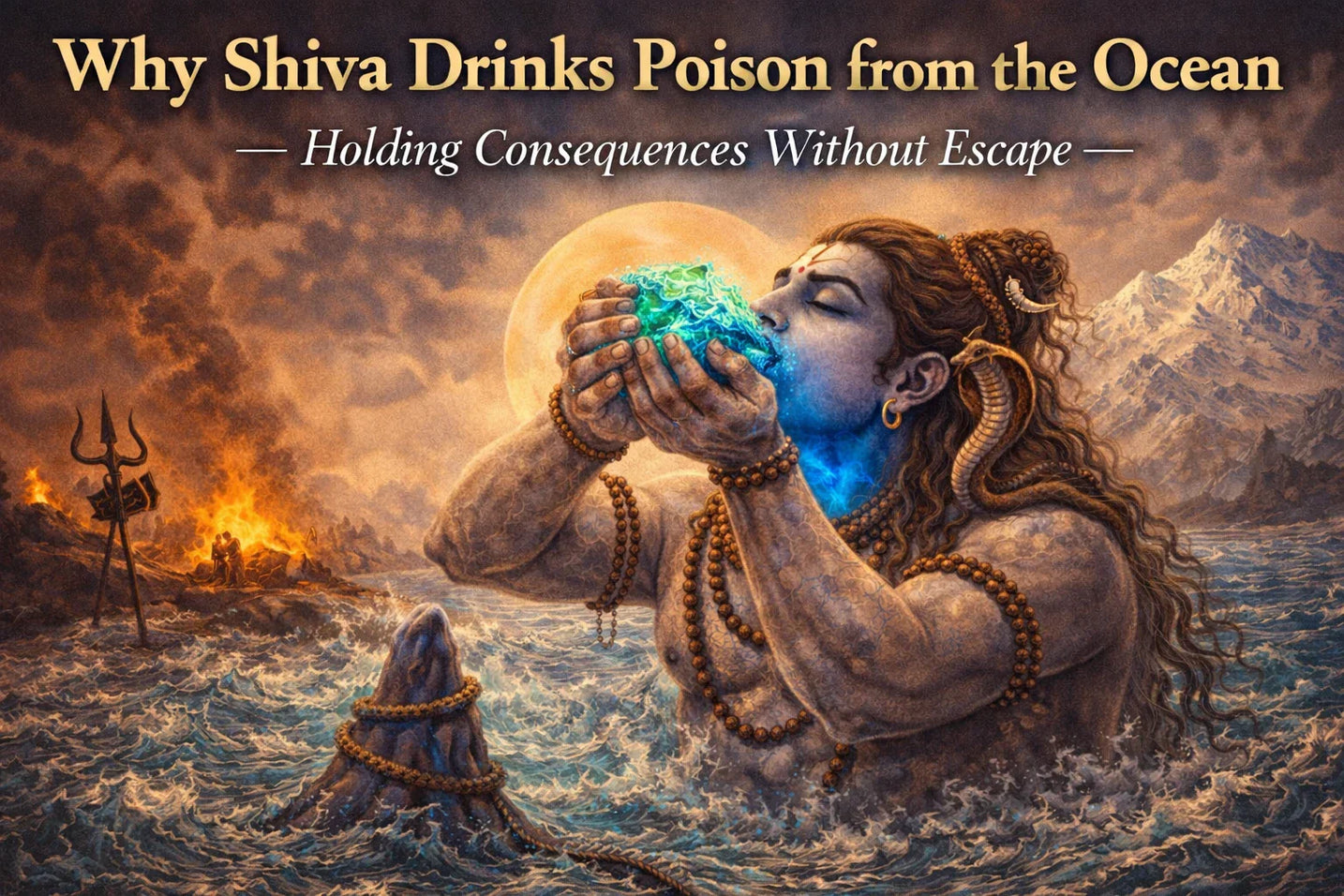 Why Shiva Accepts Poison (Halahala): Responsibility Without Escape