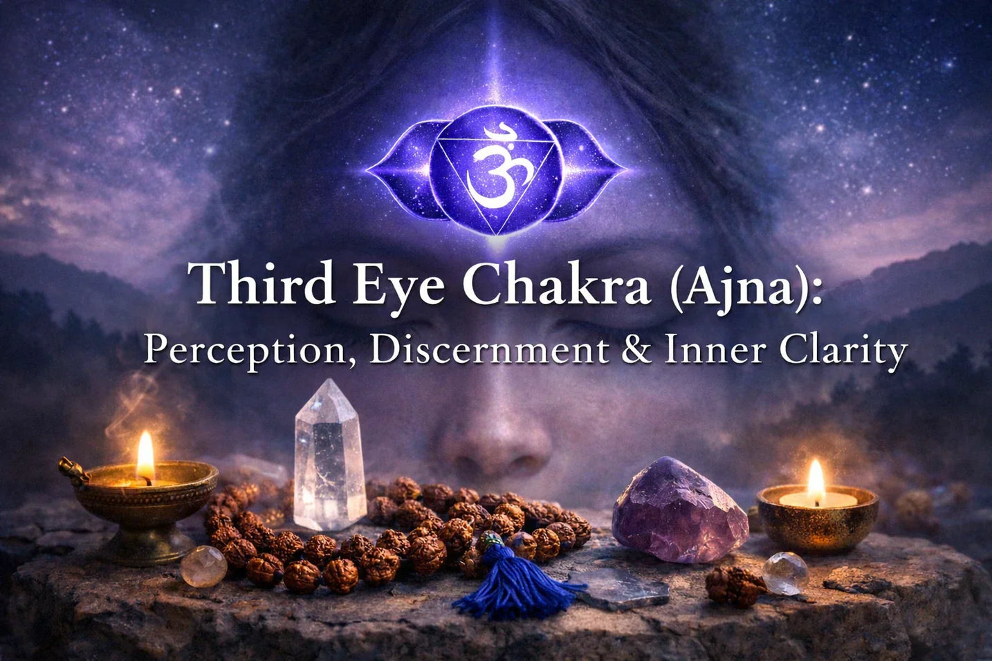 Third Eye Chakra (Ajna): Meaning, Clarity, Perception & Inner Insight