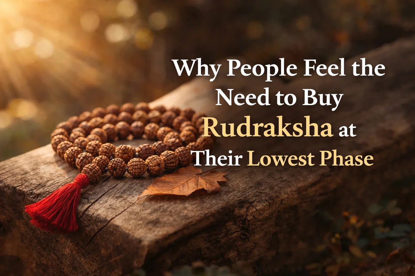 Why People Feel the Need to Buy Rudraksha at Their Lowest Phase
