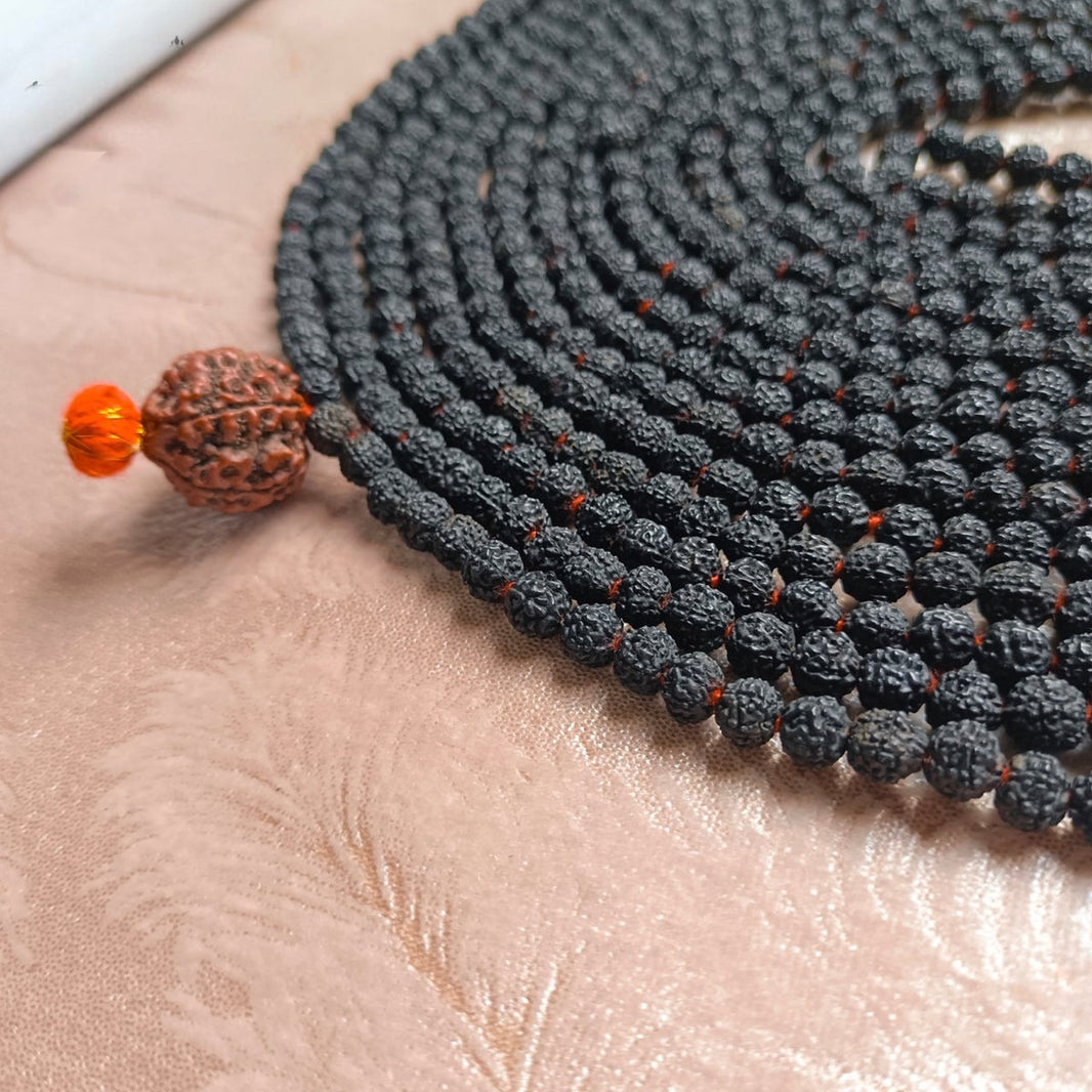 1008+1 Maha Rudraksha Mala for Chanting/Jaap Purpose - Black