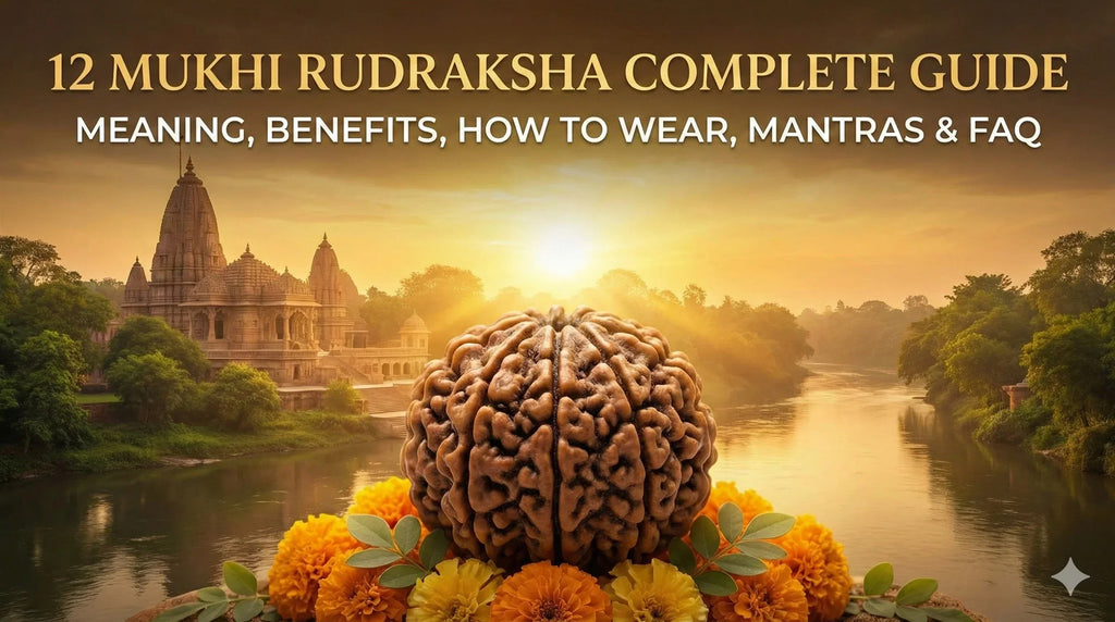 12 Mukhi Rudraksha Complete Guide – Meaning, Benefits, How to Wear, Mantras & FAQ