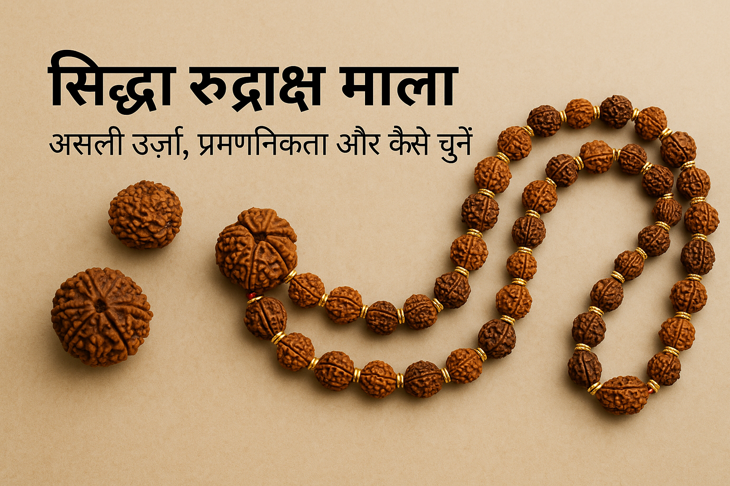 सिद्धा रुद्राक्ष माला: असली ऊर्जा, प्रमाणिकता और कैसे चुनें (राह दिखाने वाला गाइड)