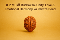 2 Mukhi Rudraksha – Unity, Love & Emotional Harmony ka Pavitra Bead
