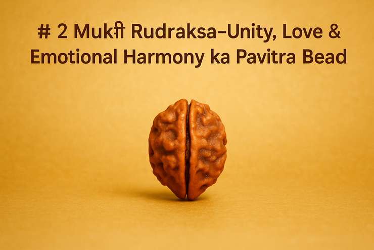 2 Mukhi Rudraksha – Unity, Love & Emotional Harmony ka Pavitra Bead