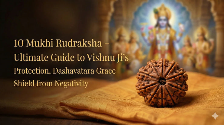 10 Mukhi Rudraksha – Ultimate Guide to Vishnu Ji's Protection, Dashavatara Grace & Shield from Negativity