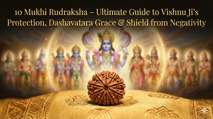 10 Mukhi Rudraksha – Ultimate Guide to Vishnu Ji's Protection, Dashavatara Grace & Shield from Negativity