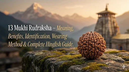 13 Mukhi Rudraksha – Meaning, Benefits, Identification, Wearing Method & Complete Hindi Guide