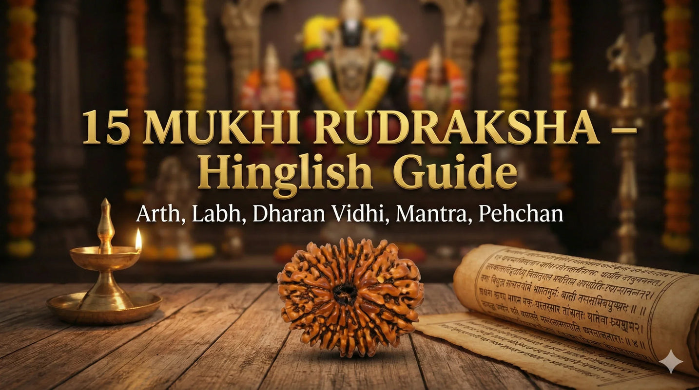 15 Mukhi Rudraksha – Arth, Labh, Dharan Vidhi, Mantra, Pehchan aur Sampoorna Hindi Guide