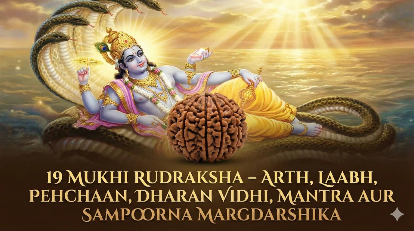 19 Mukhi Rudraksha – Arth, Laabh, Pehchaan, Dharan Vidhi, Mantra aur Sampoorna Margdarshika