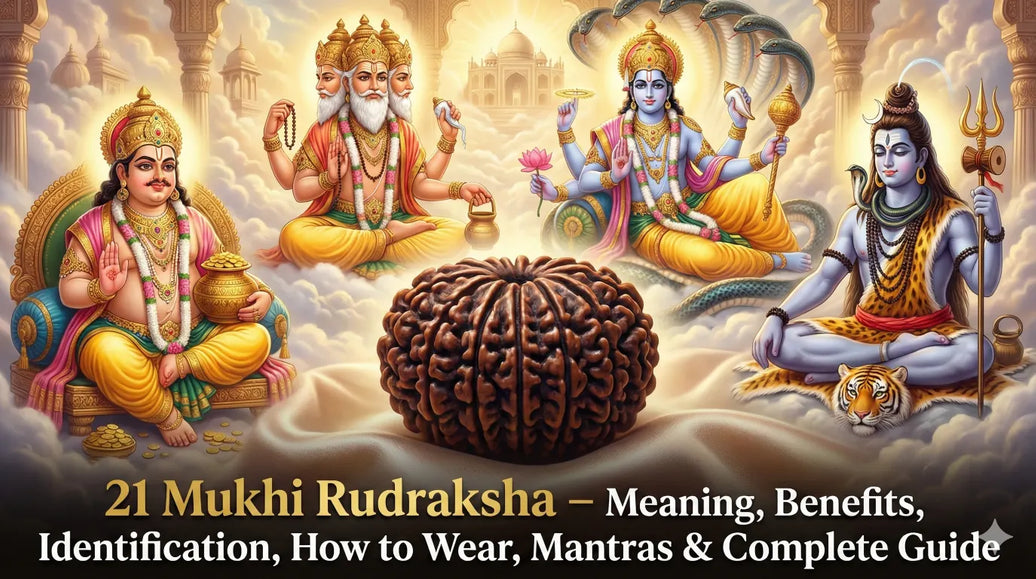 21 Mukhi Rudraksha – Meaning, Benefits, Identification, How to Wear, Mantras & Complete Guide