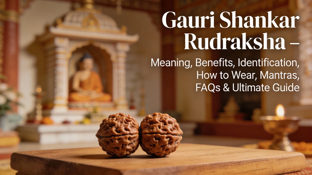 Gauri Shankar Rudraksha – Meaning, Benefits, Identification, How to Wear, Mantras, FAQs & Ultimate Guide