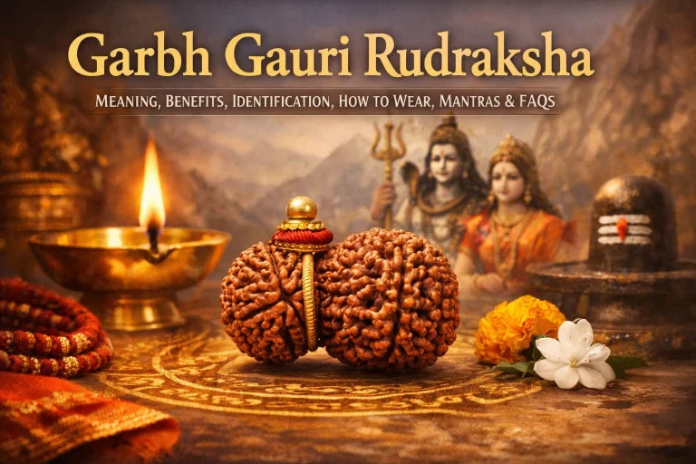 Garbh Gauri Rudraksha – Meaning, Benefits, Identification, How to Wear, Mantras, FAQs & Complete Guide