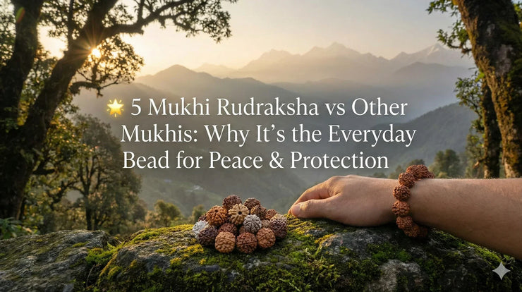 5 Mukhi Rudraksha vs Other Mukhis: Why It’s the Daily Wear Bead for Peace & Protection