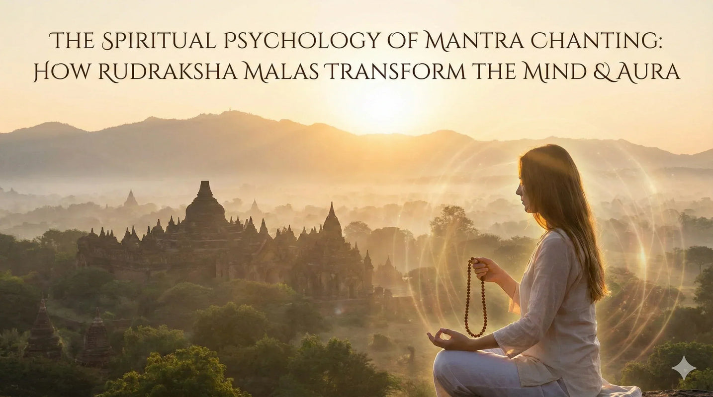 The Spiritual Psychology of Mantra Chanting: How Rudraksha Malas Transform the Mind & Aura