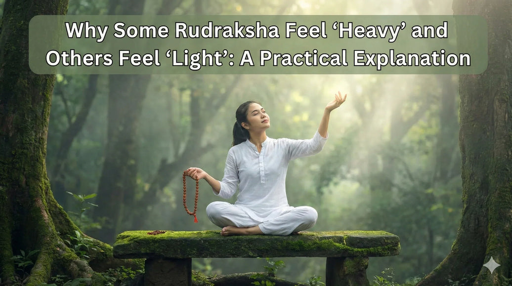 Why Some Rudraksha Feel “Heavy” and Others Feel “Light”: A Practical Explanation