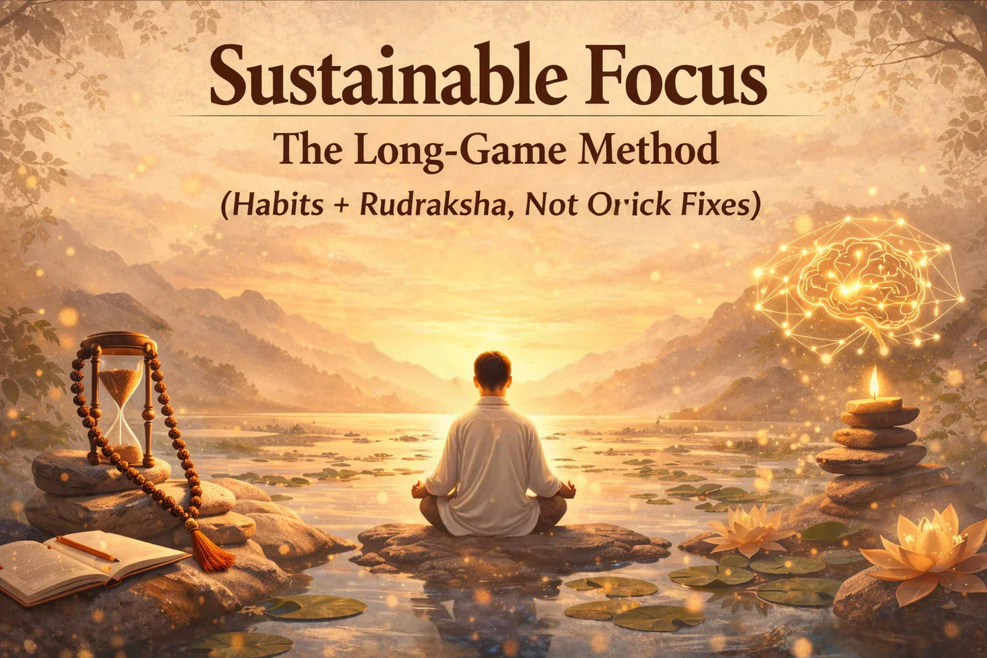 Sustainable Focus: The Long-Game Method (Habits + Rudraksha, Not Quick Fixes)