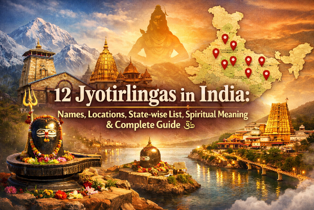 12 Jyotirlingas in India: Names, Locations, State-wise List, Spiritual Meaning & Complete Guide