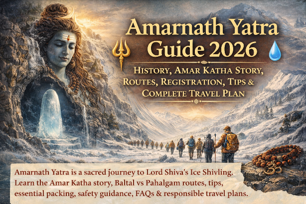 Amarnath Yatra Guide 2026: Amar Katha Story, Route, Registration & Tips