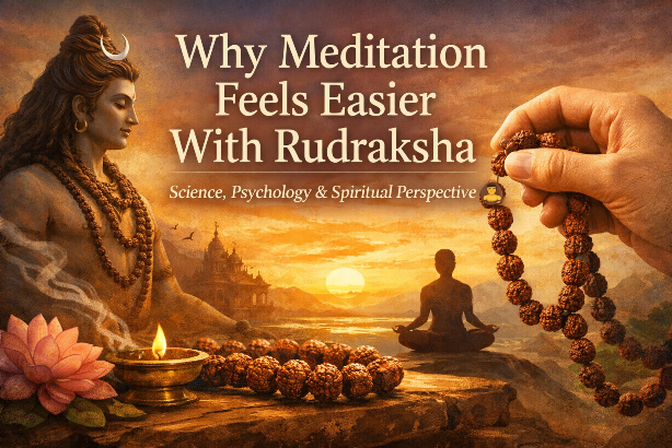 Why Meditation Feels Easier With Rudraksha: Science, Psychology & Spiritual Perspective