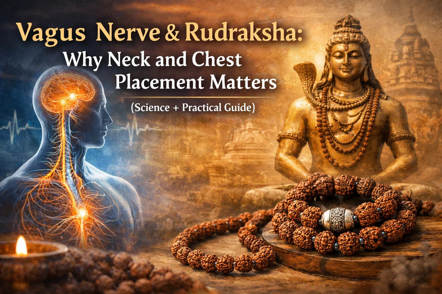 Vagus Nerve & Rudraksha: Why Neck and Chest Placement Matters (Science + Practical Guide)