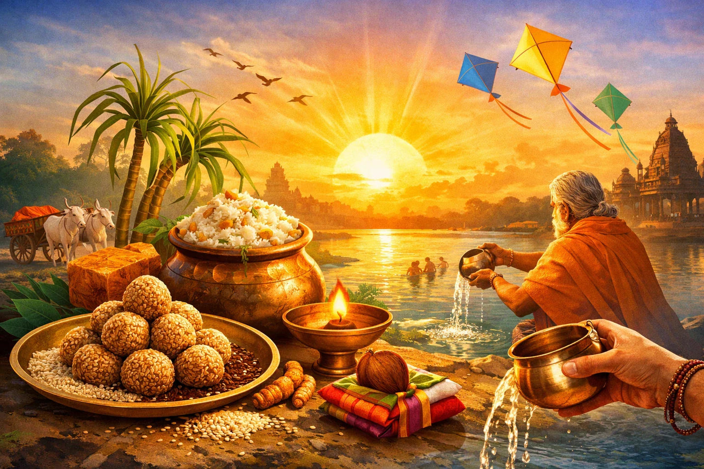 Makar Sankranti Explained: The Logic Behind Til, Daan & Sacred Bath