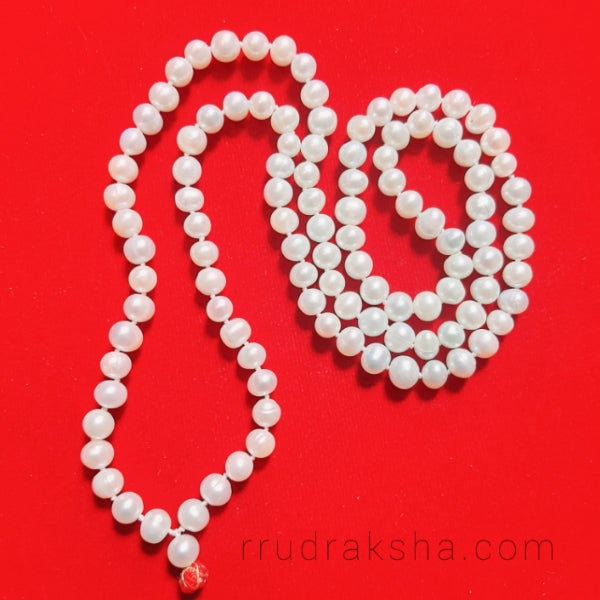 White Agate/Hakik Mala for Chandra Dosh Nivaran