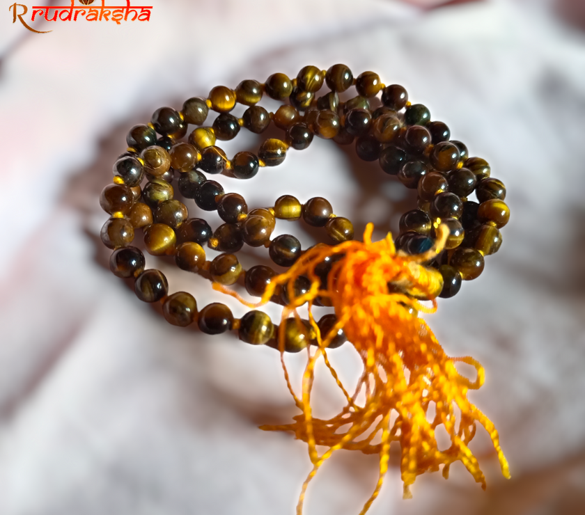 Lab Certified Tiger Eye Mala