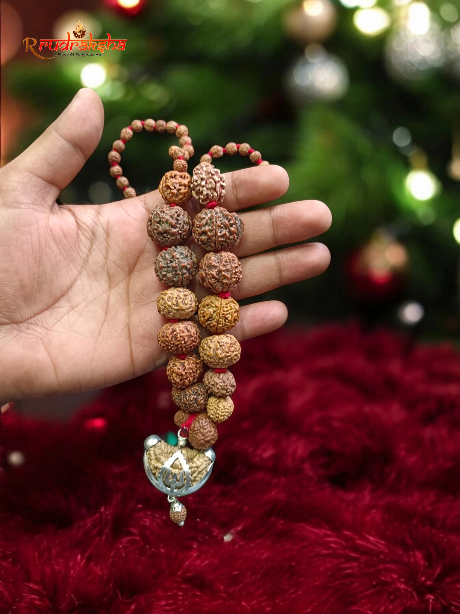 Original Siddha Mala / 1-14 Mukhi, Gauri Shankar and Ganesh Mukhi Rudraksha Mix Origin Beads Combination