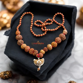 Original Siddha Mala / 1-14 Mukhi, Gauri Shankar and Ganesh Mukhi Rudraksha Mix Origin Beads Combination