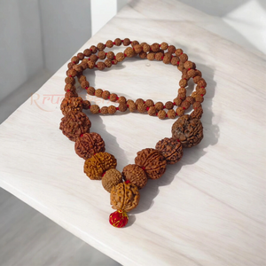 Kundalini Awakening Power Rudraksha Mala / 2 to 12 + Ganesh Mukhi Mala