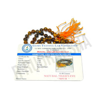 Lab Certified Tiger Eye Mala