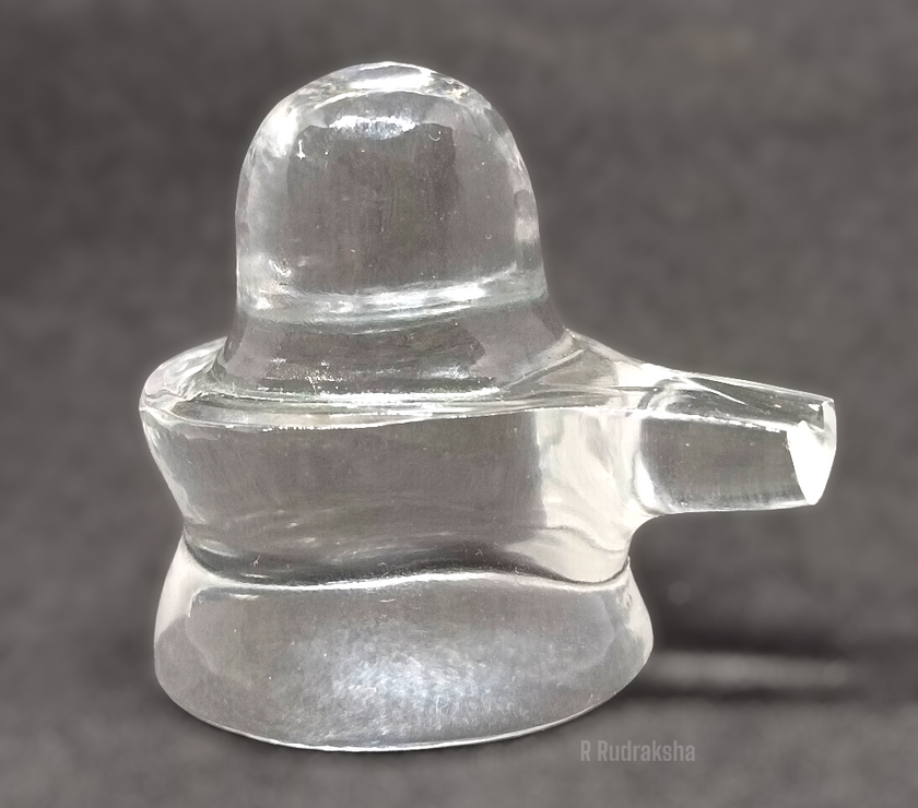 Sphatik Shivlingam / Lab Certified Quartz Shivling