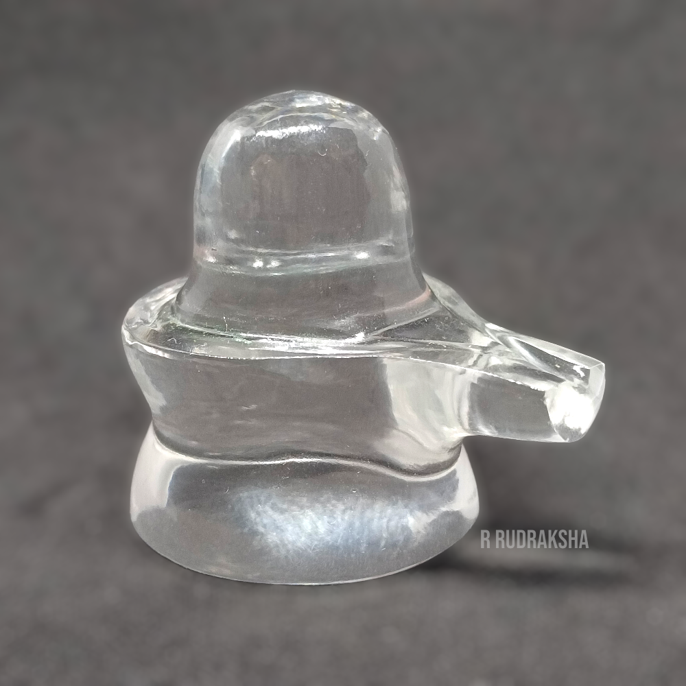 Sphatik Shivlingam / Lab Certified Quartz Shivling