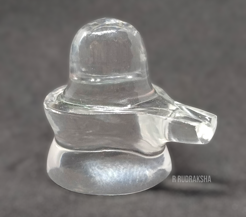 Sphatik Shivlingam / Lab Certified Quartz Shivling