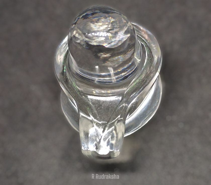 Sphatik Shivlingam / Lab Certified Quartz Shivling