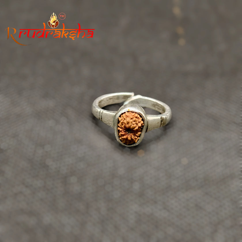 Indonesian 12 Mukhi Rudraksha Ring Adjustable Free Size