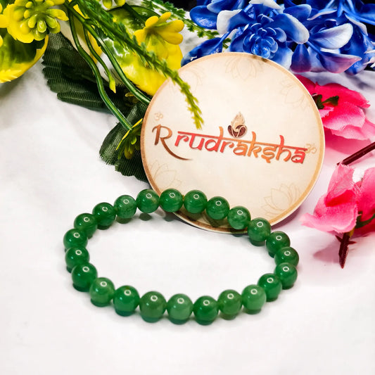 Natural Green Aventurine Bracelet for Students - Lab Certified