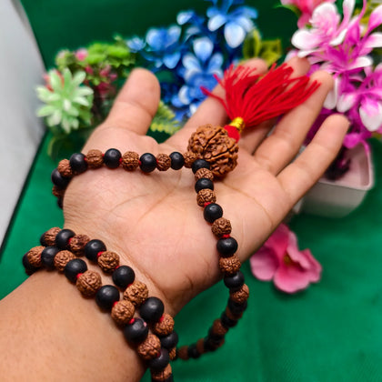 Prosperity Shield Rudraksha Karungali Mala
