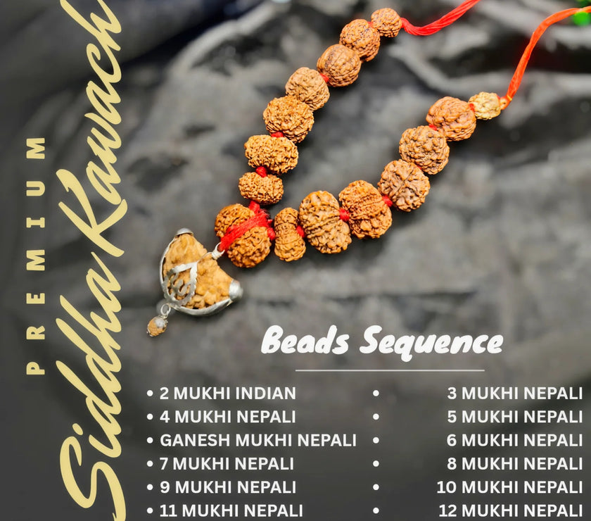 Siddha Mala, 1 to 14 Mukhi Gauri Shankar and Ganesh Mukhi, siddha Mala images
