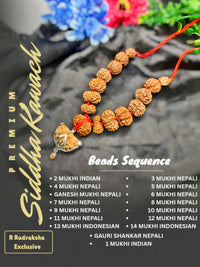Siddha Mala, 1 to 14 Mukhi Gauri Shankar and Ganesh Mukhi, siddha Mala images