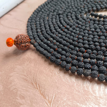 1008+1 Maha Rudraksha Mala for Chanting/Jaap Purpose - Black