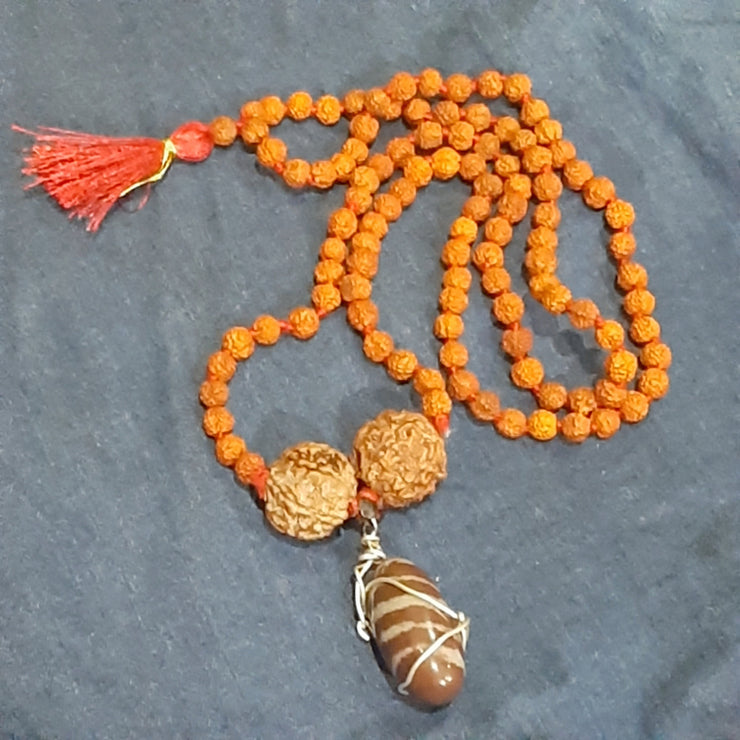 Narmdeshwar Punchmukhi Rudraksha Mala