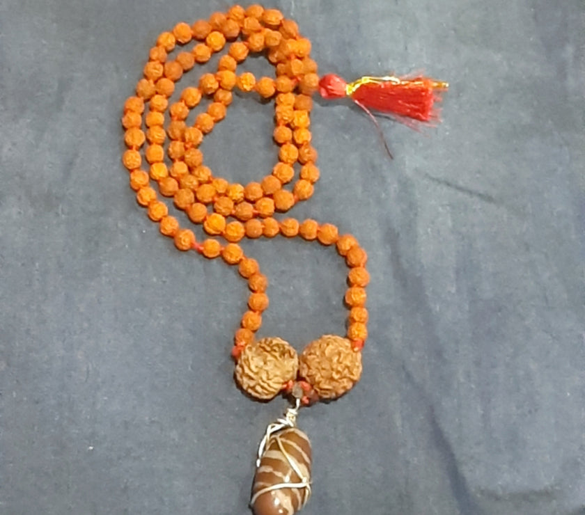 Narmdeshwar Punchmukhi Rudraksha Mala