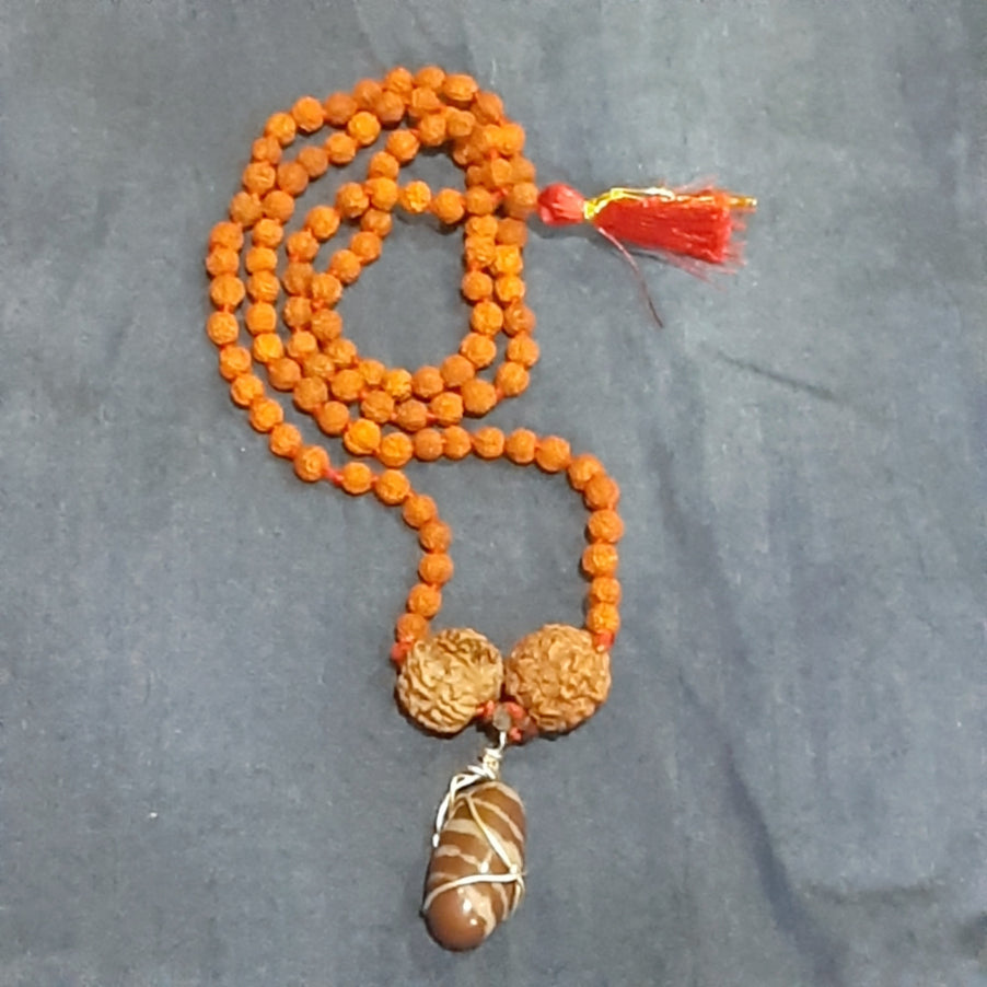 Narmdeshwar Punchmukhi Rudraksha Mala